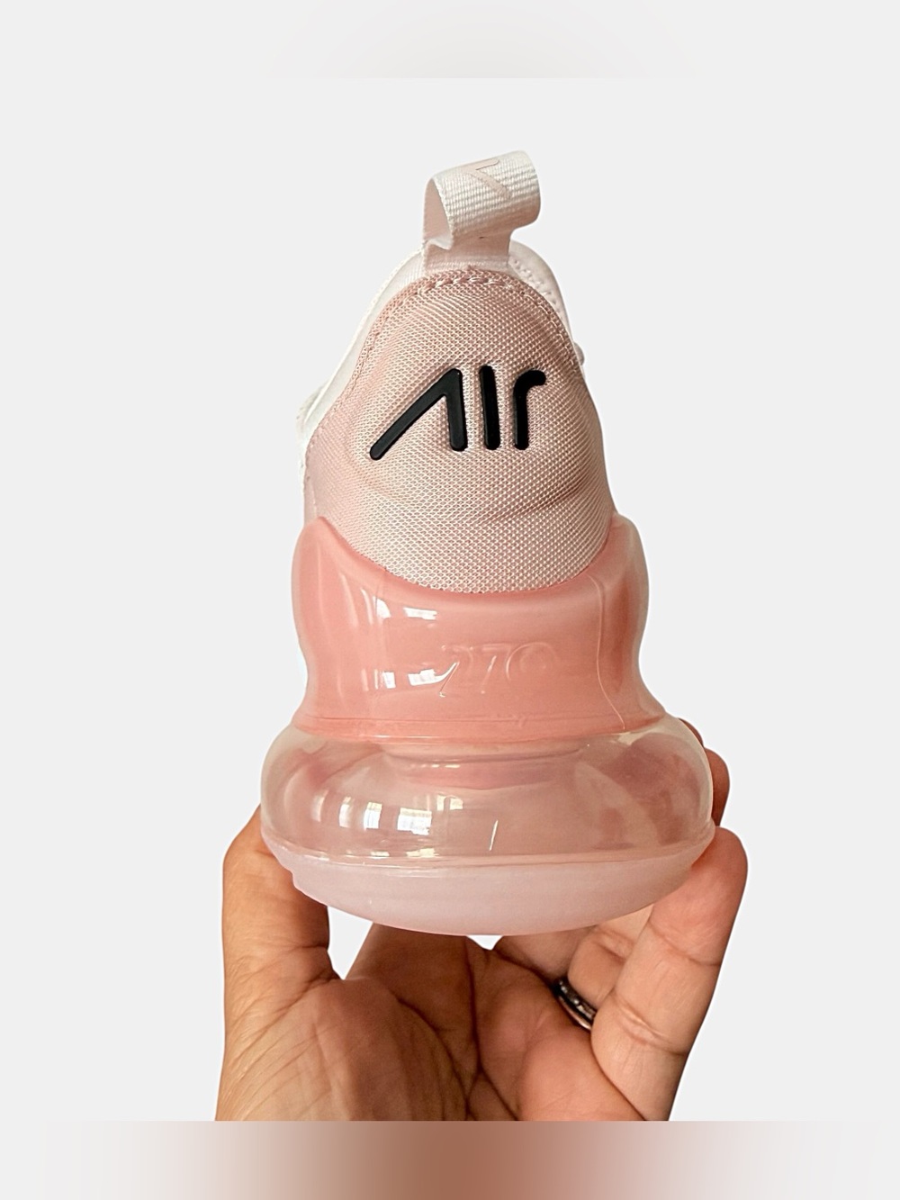 Nike Air Max 270 Women’s Light Soft Pink and Black Sneakers - Picture 6 of 7